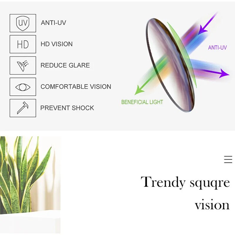  Rectangle Retro Sunglasses for Men and Women 