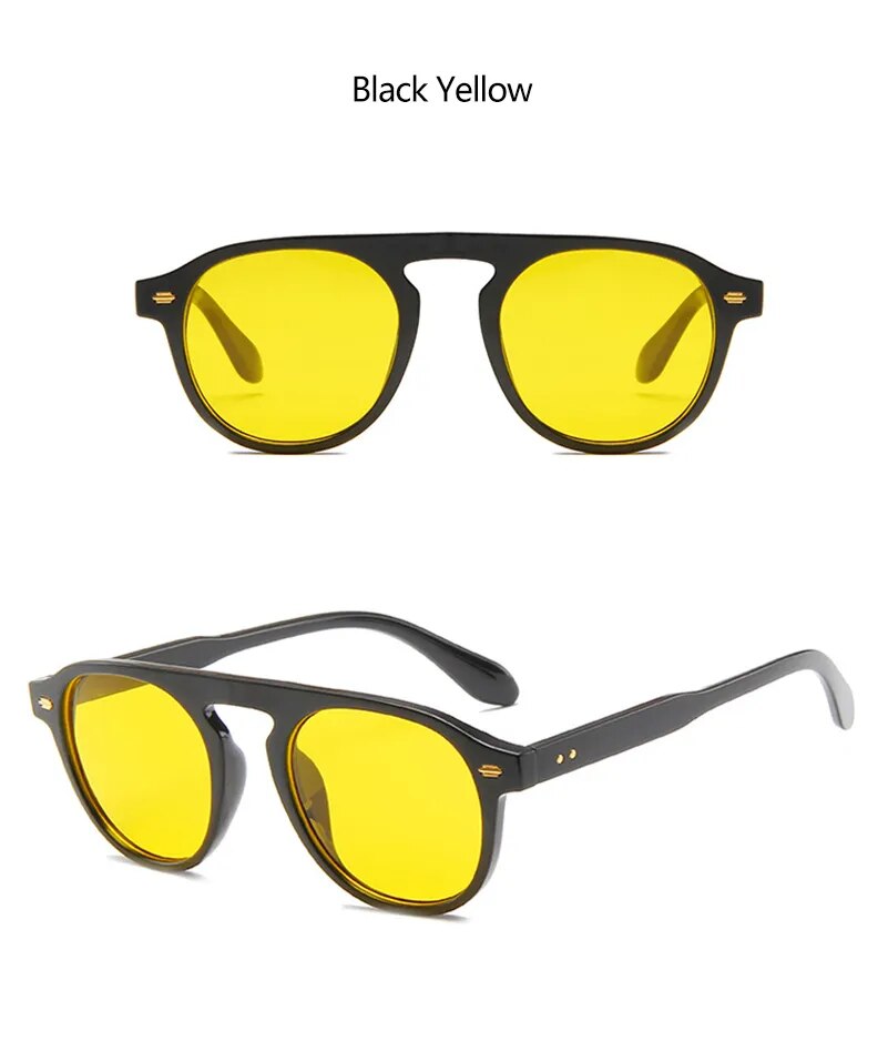  Retro Oval Round  Vintage Elegant Sunglasses Men Women 