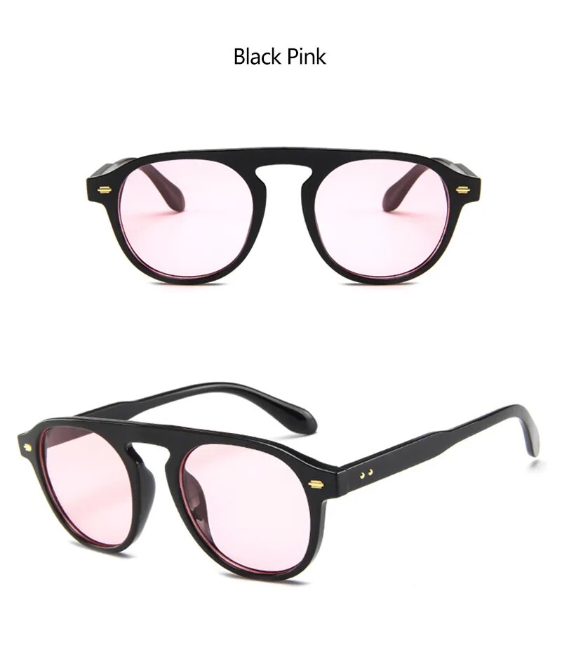  Retro Oval Round  Vintage Elegant Sunglasses Men Women 