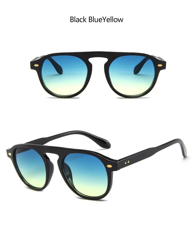  Retro Oval Round  Vintage Elegant Sunglasses Men Women 
