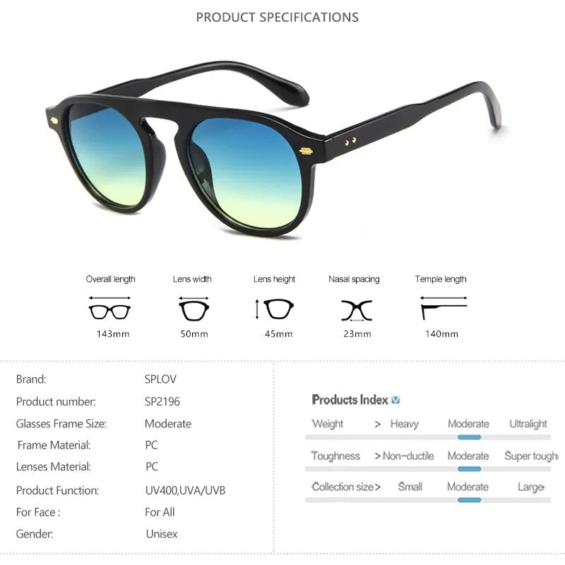  Retro Oval Round  Vintage Elegant Sunglasses Men Women 