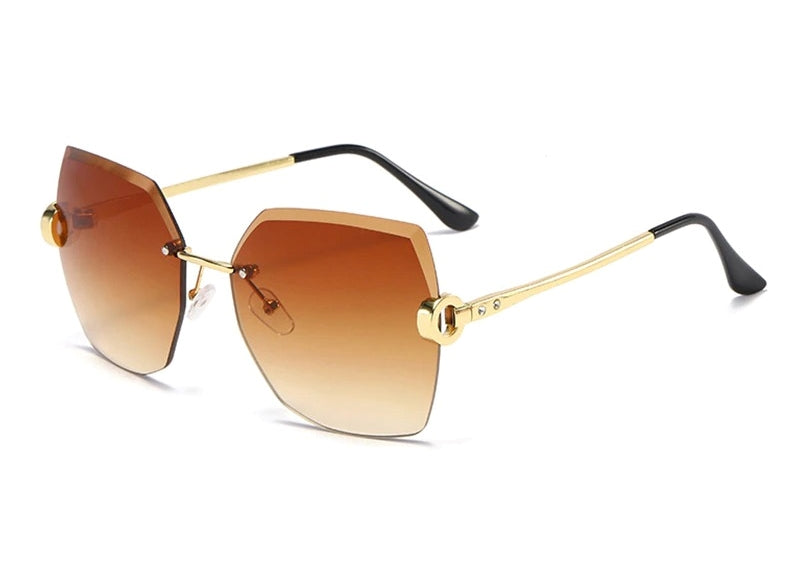  Rimless Designer Sunglasses 