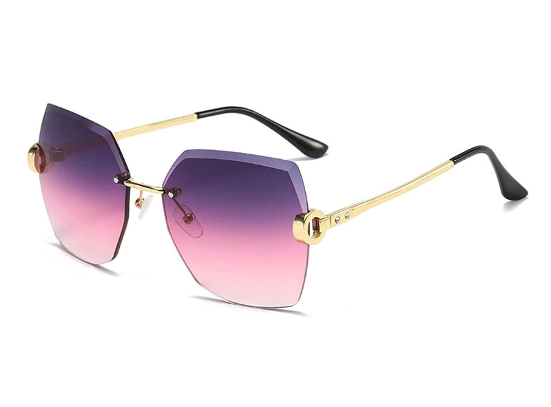 Rimless Designer Sunglasses 