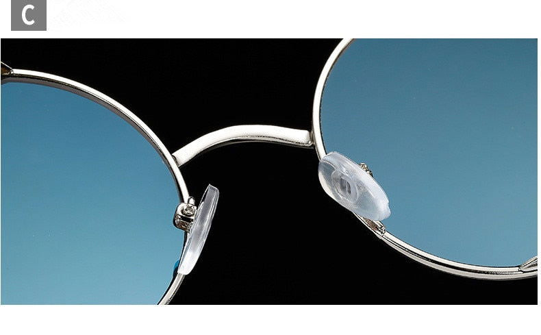  Round Steampunk Metal Sunglasses 