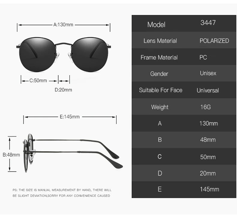  Round Sunglasses Men Women 