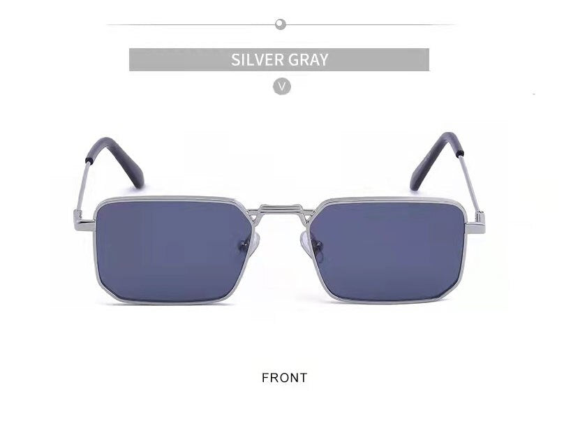  Vintage Fashion Punk Rectangle Sunglasses for Men 