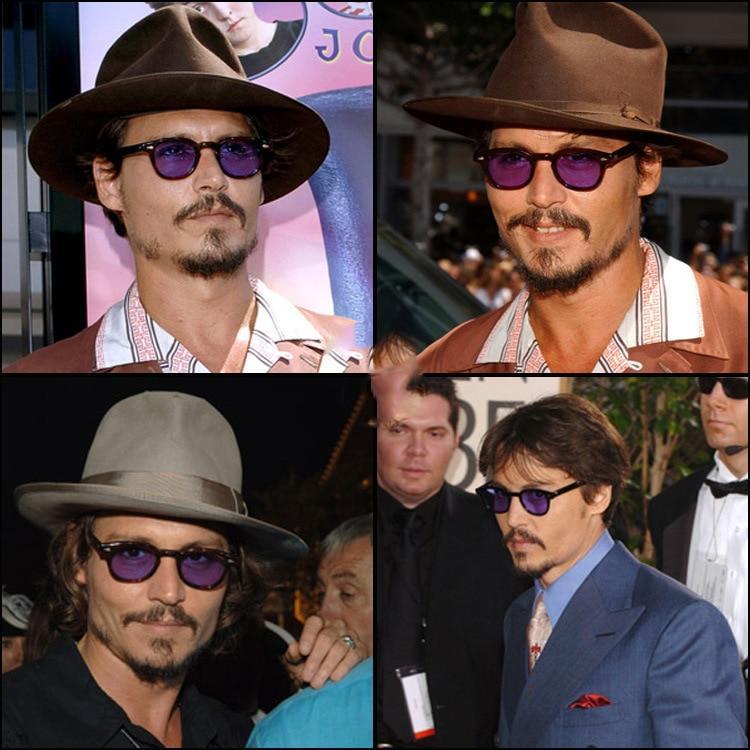Johnny Depp Oval Sunglasses For Men  