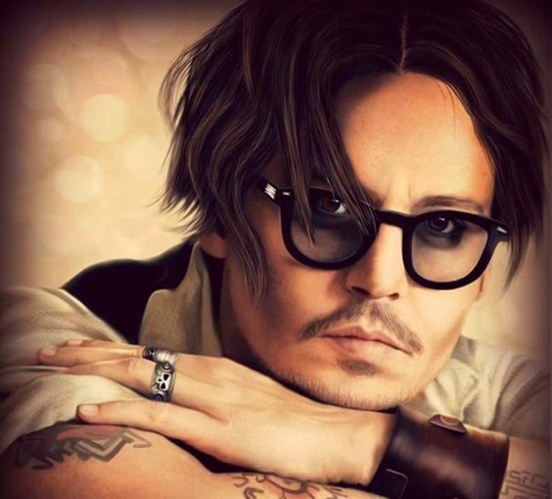 Johnny Depp Oval Sunglasses For Men  