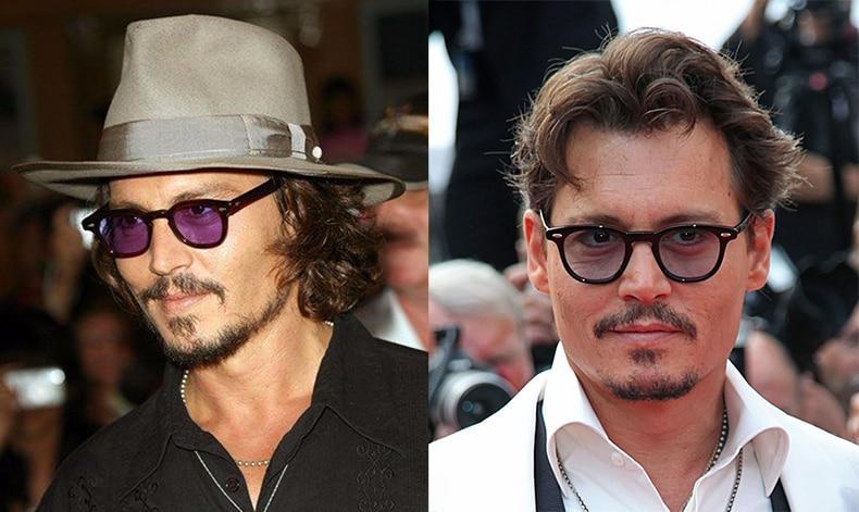 Johnny Depp Oval Sunglasses For Men  