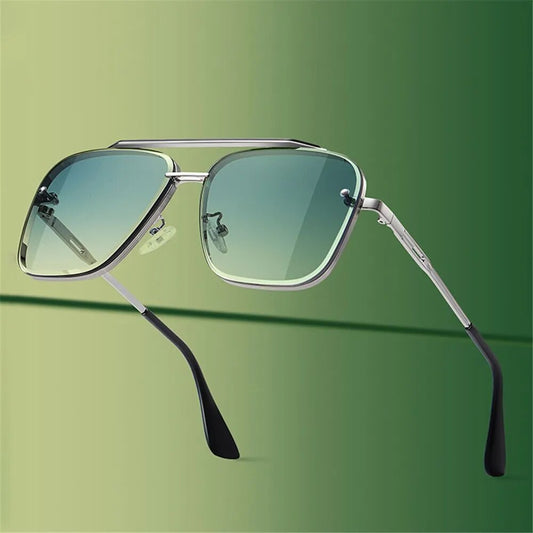 Metal Frame Sunglasses - Elevate Your Look with Edgy Elegance 