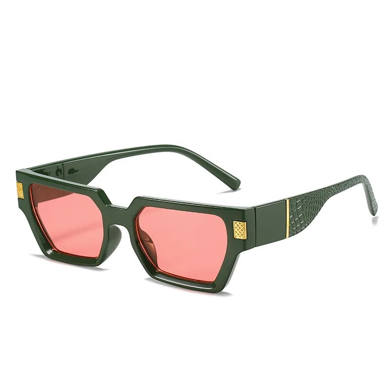 New Cute Designer Sunglasses - Crocodile Design Square 