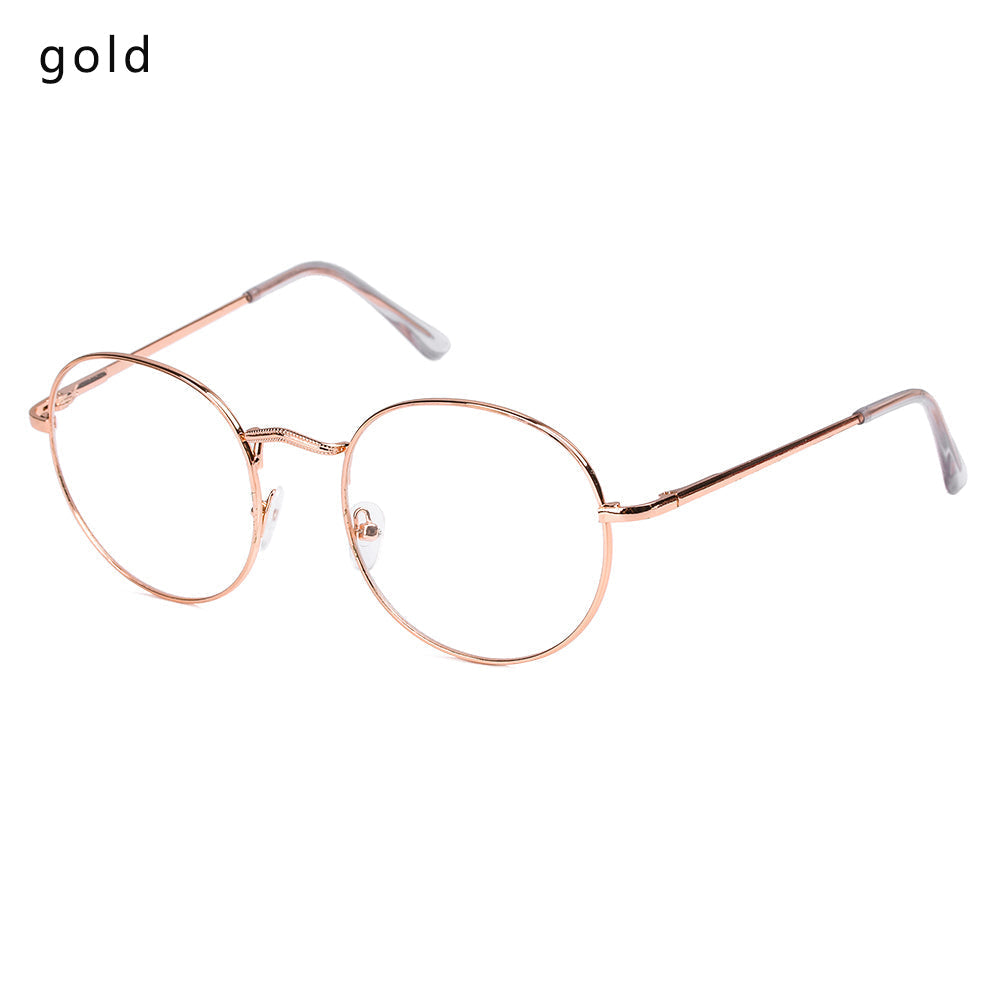 New Fashion Eyeglasses Round Metal Frame Reading Glasses Eyewear Vintage Women Men 