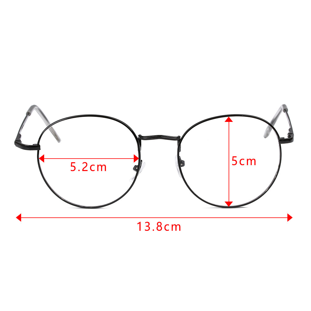 New Fashion Eyeglasses Round Metal Frame Reading Glasses Eyewear Vintage Women Men 