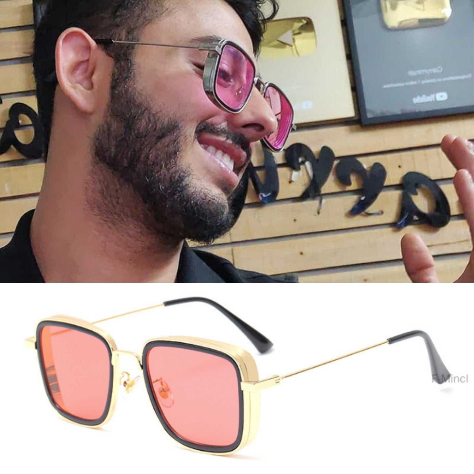 New Stylish carryminati Square Candy Sunglasses For Men And Women 