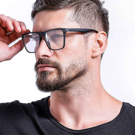 Oversized Square Frame Eyeglasses For Men  