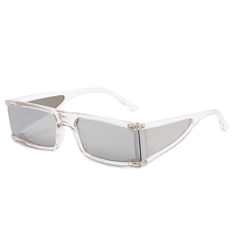 Rectangle Sunglasses Women Fashion Retro Mirror Sunglasses 