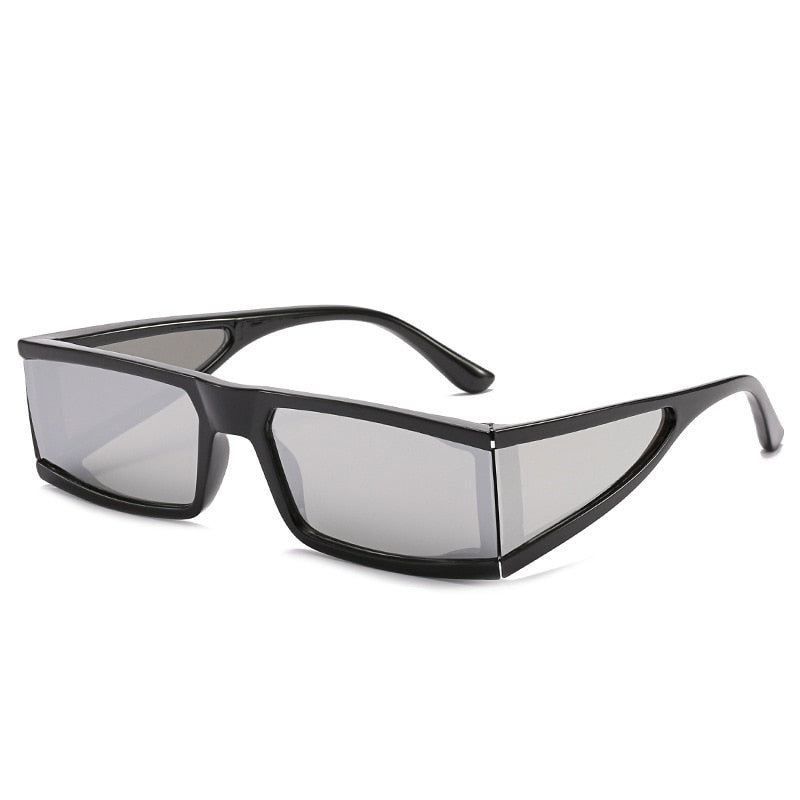 Rectangle Sunglasses Women Fashion Retro Mirror Sunglasses 