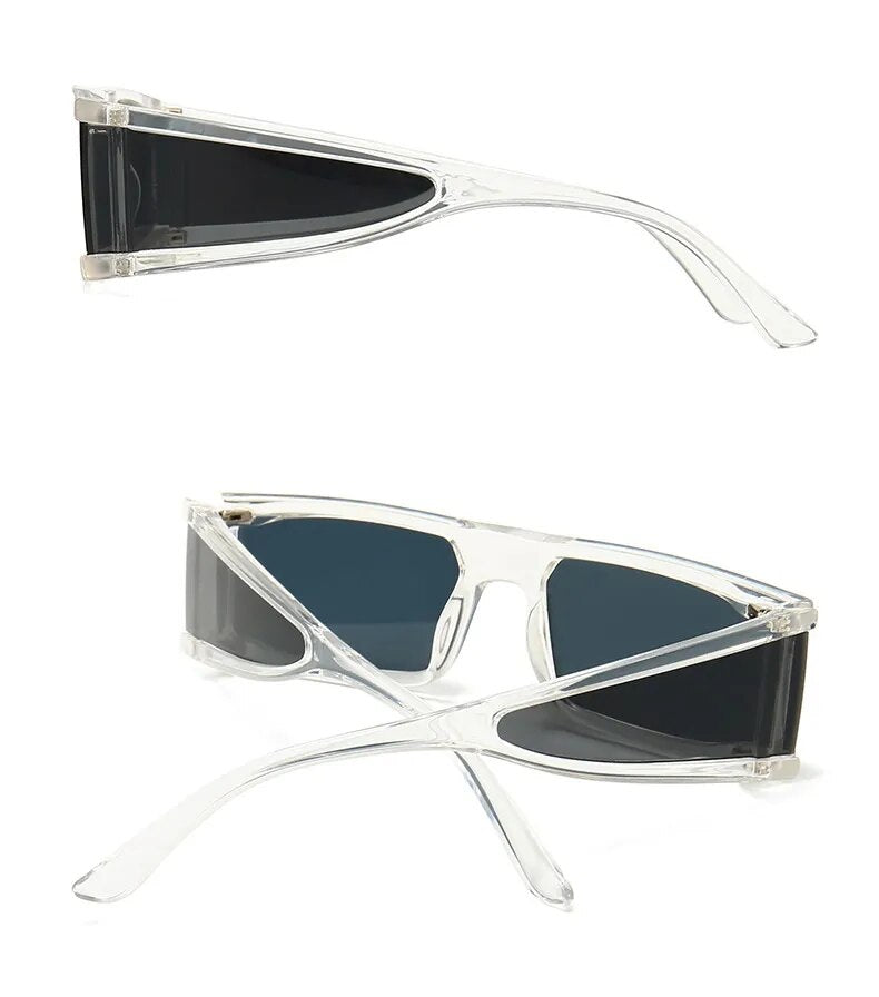 Rectangle Sunglasses Women Fashion Retro Mirror Sunglasses 
