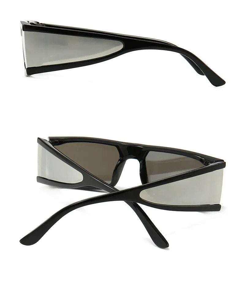 Rectangle Sunglasses Women Fashion Retro Mirror Sunglasses 
