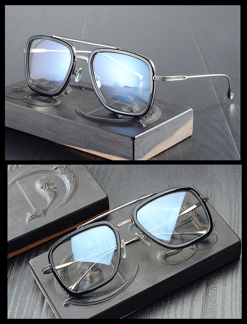 Square Eyeglasses Frames Men Avengers jr Spider-Man Iron Man  