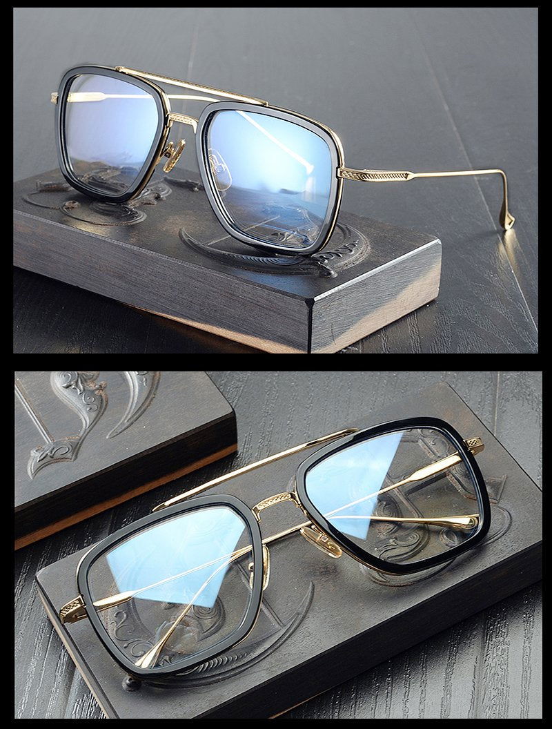 Square Eyeglasses Frames Men Avengers jr Spider-Man Iron Man  