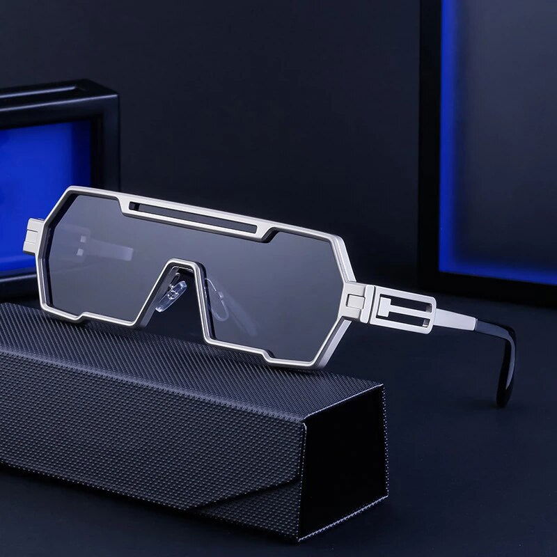 Square Vintage Punk Fashion Glasses Retro 