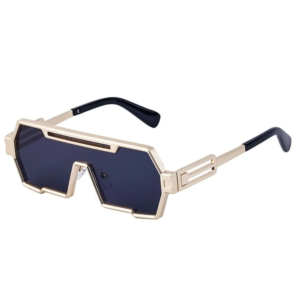 Square Vintage Punk Fashion Glasses Retro 
