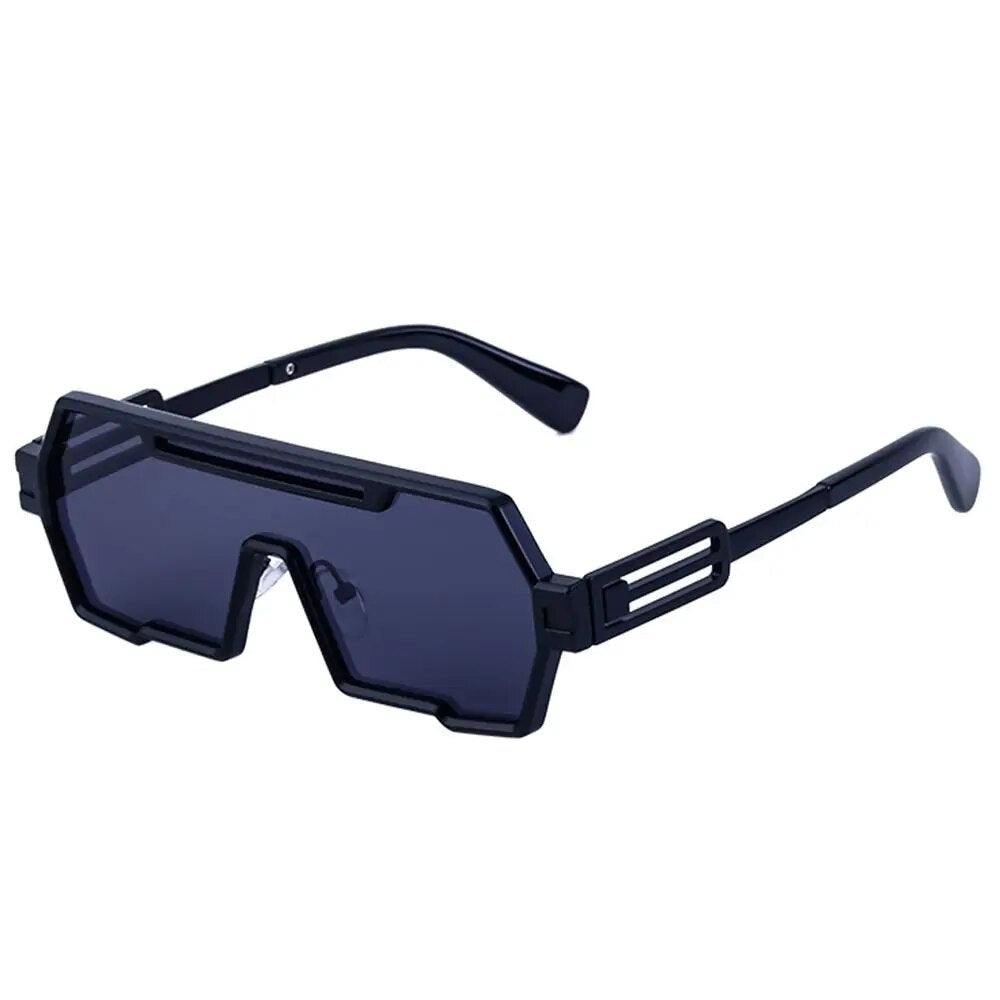 Square Vintage Punk Fashion Glasses Retro 