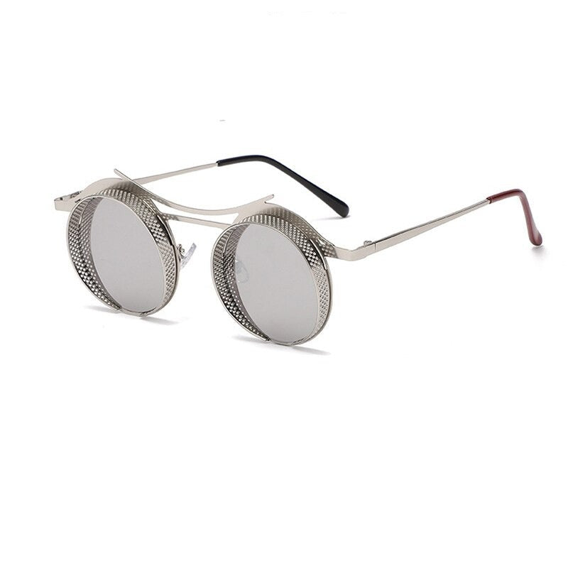 Steampunk Vintage Luxury Round Punk Glasses 