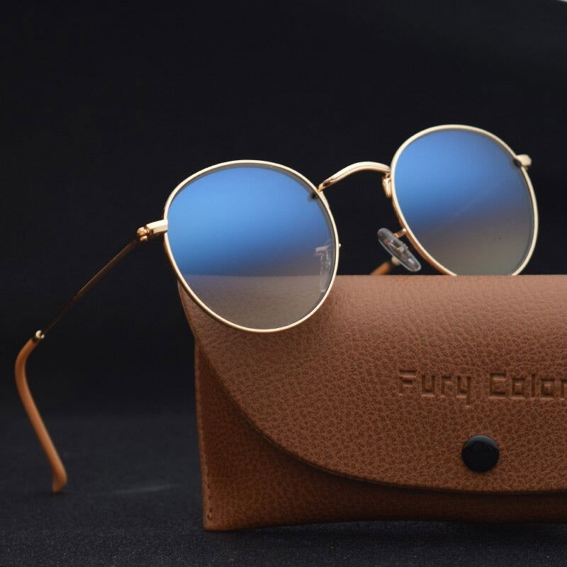 Steampunk Vintage Round Sunglasses 