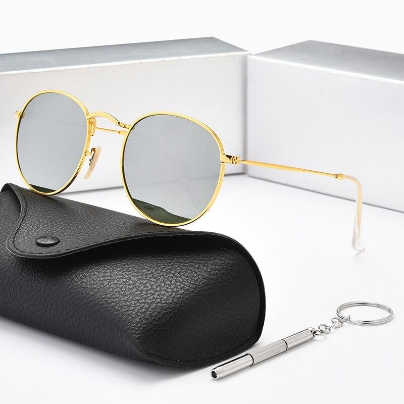 Steampunk Vintage Round Sunglasses 