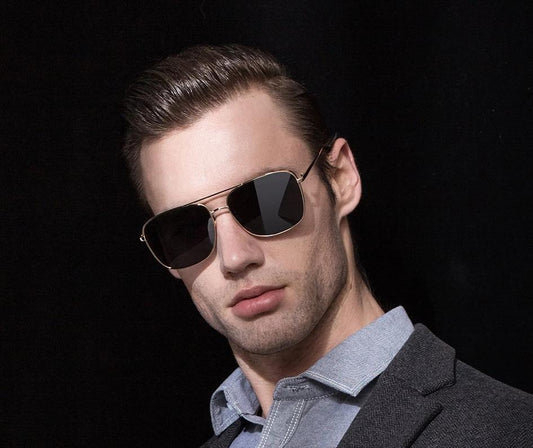 Stylish Celebrity Square Metal Sunglasses For Men And Women  