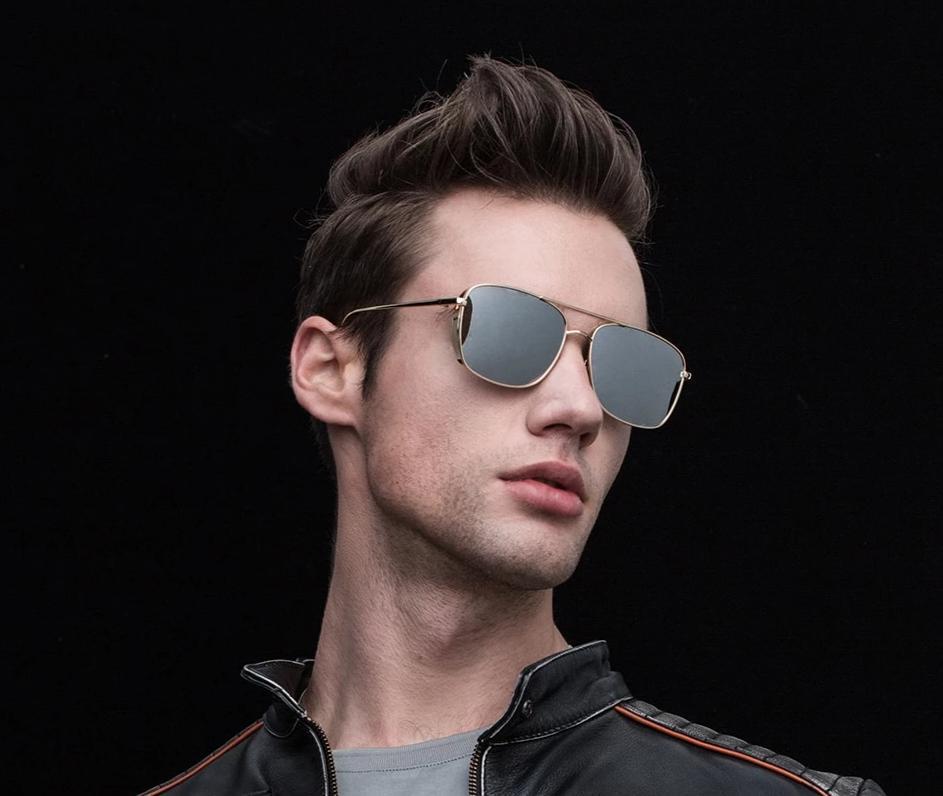 Stylish Celebrity Square Metal Sunglasses For Men And Women  