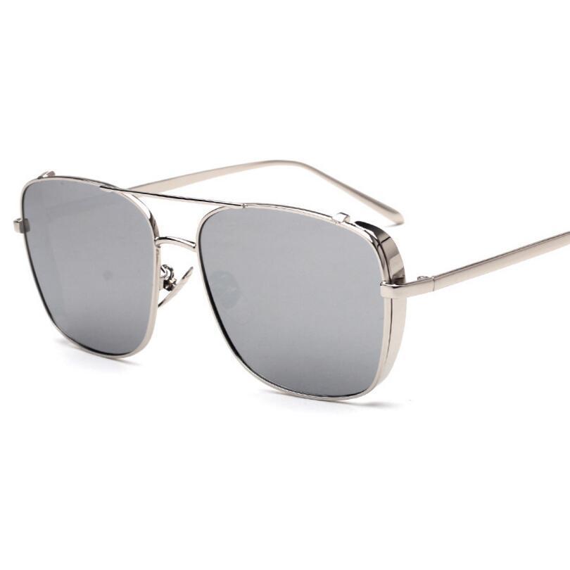Stylish Celebrity Square Metal Sunglasses For Men And Women  