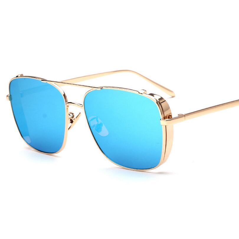 Stylish Celebrity Square Metal Sunglasses For Men And Women  