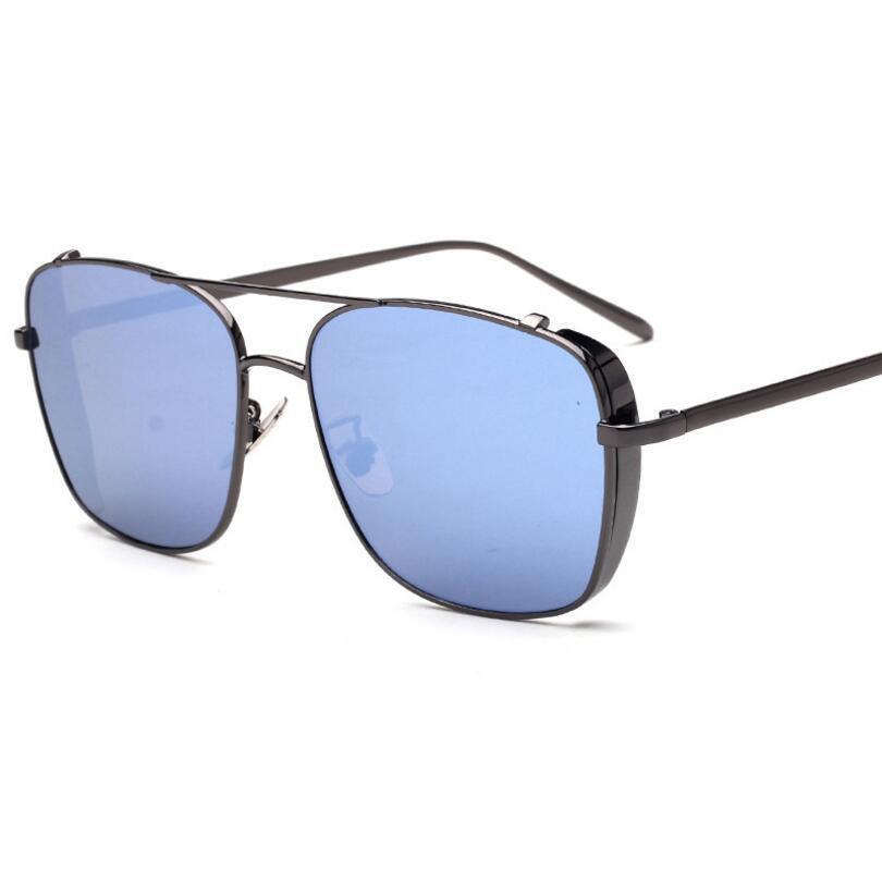 Stylish Celebrity Square Metal Sunglasses For Men And Women  