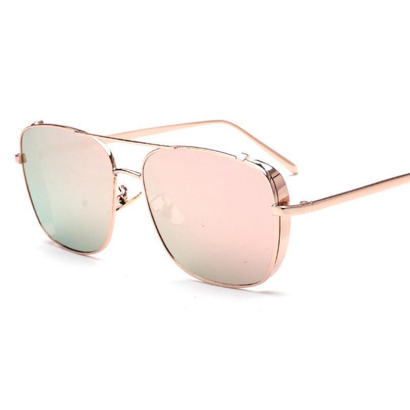 Stylish Celebrity Square Metal Sunglasses For Men And Women  