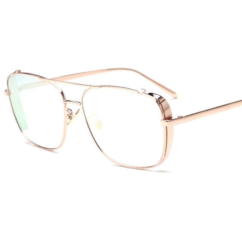 Stylish Celebrity Square Metal Sunglasses For Men And Women  