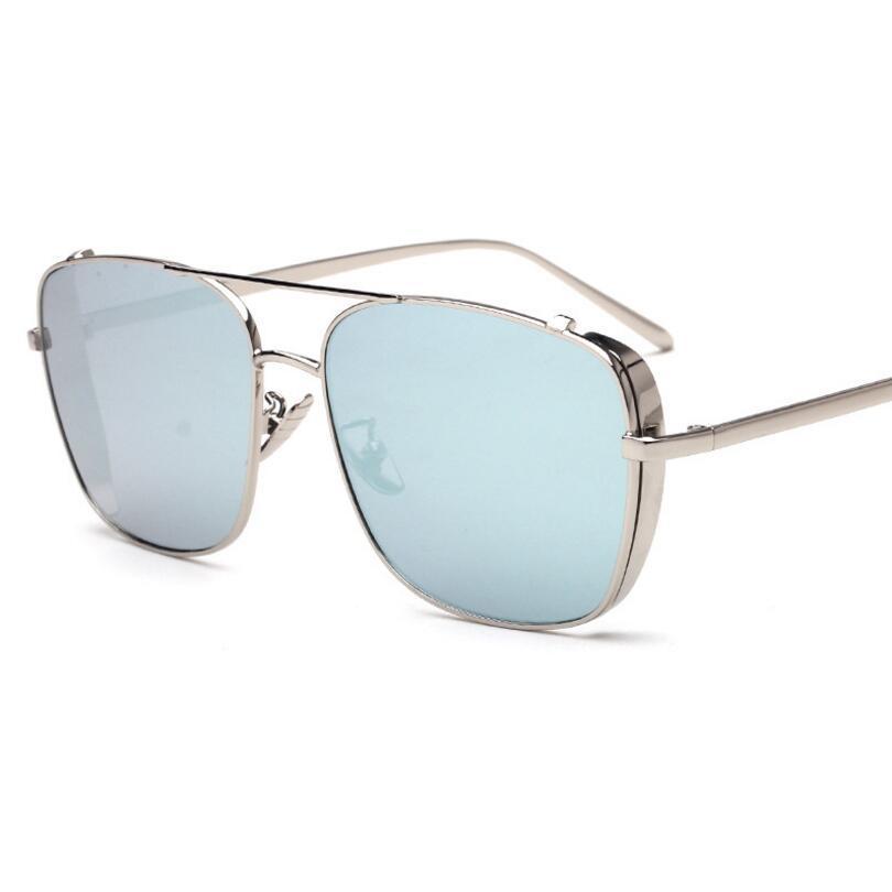 Stylish Celebrity Square Metal Sunglasses For Men And Women  