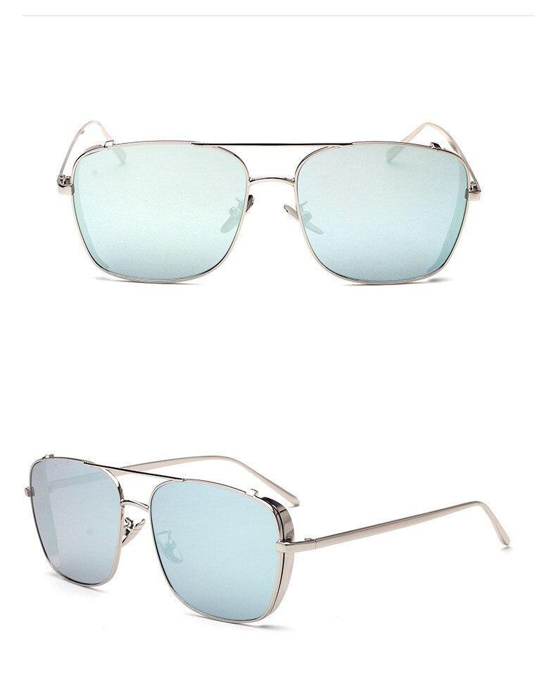 Stylish Celebrity Square Metal Sunglasses For Men And Women  