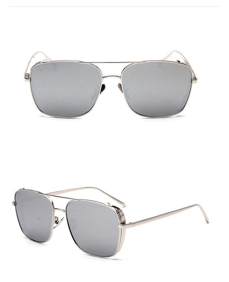 Stylish Celebrity Square Metal Sunglasses For Men And Women  