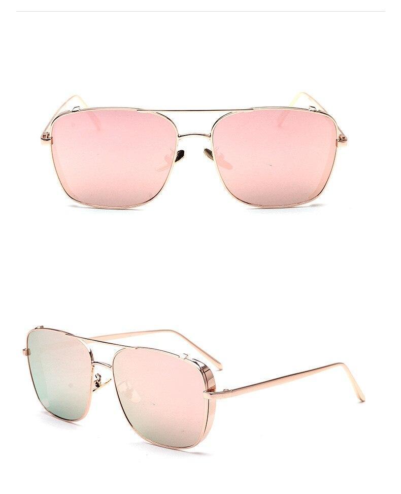 Stylish Celebrity Square Metal Sunglasses For Men And Women  