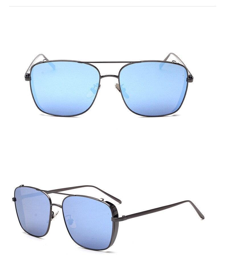 Stylish Celebrity Square Metal Sunglasses For Men And Women  