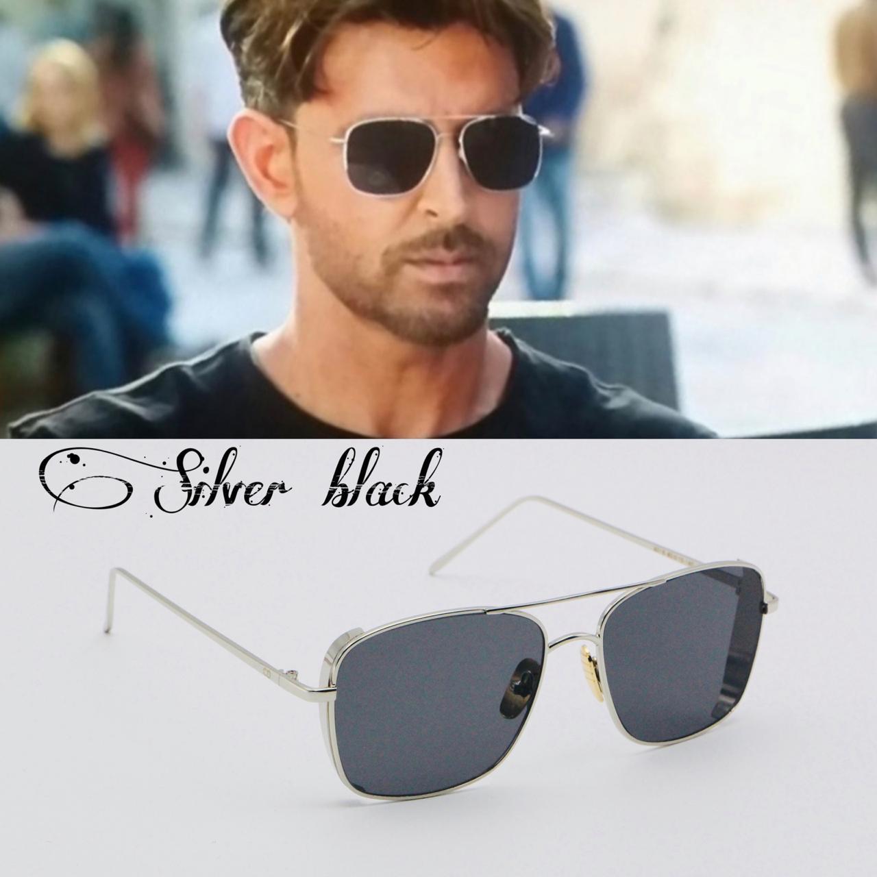 Stylish Celebrity Square Metal Sunglasses For Men And Women  