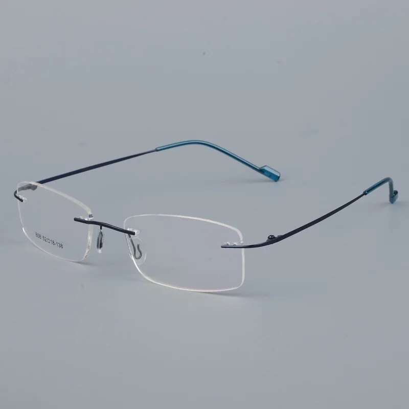 Titanium Alloy Rimless Glasses Frame for Men 