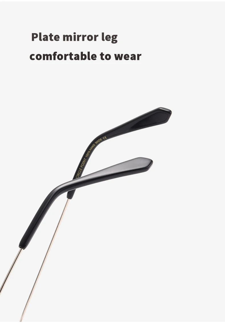 Titanium Men Eyeglasses Square Glasses Frame 