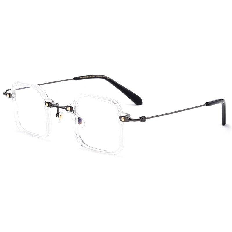 Titanium Men Eyeglasses Square Glasses Frame 