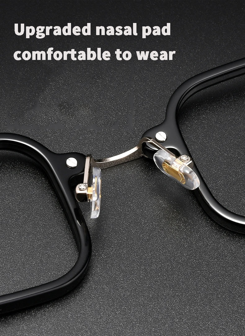 Titanium Men Eyeglasses Square Glasses Frame 