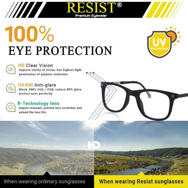 UV Protected Photocromic Day Night Glasses