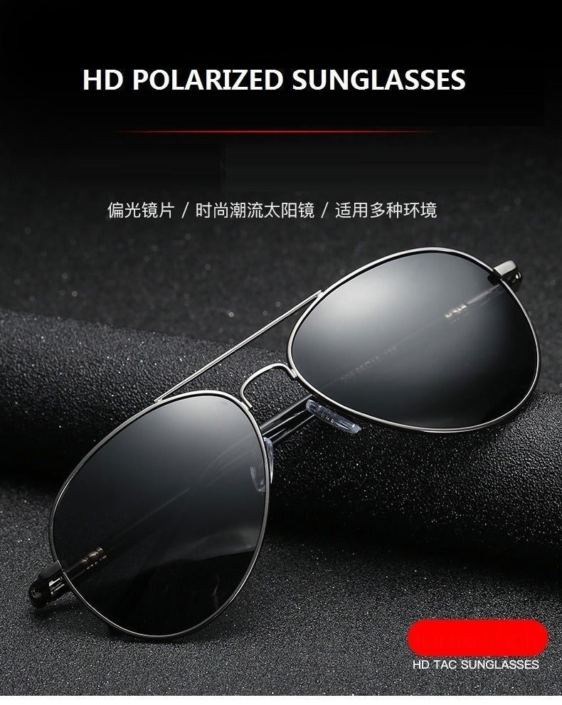 Vintage Black Pilot Sunglasses 